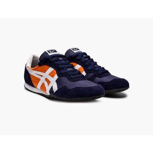 Onitsuka Tiger Unisex Serrano Peacoat White Orange Sneakers Size 6.5